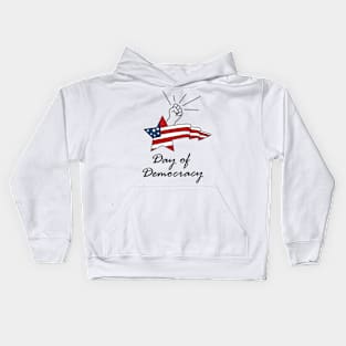 International Day of Democracy - federal holiday in America Kids Hoodie